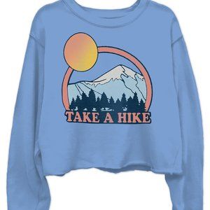Junk Food Take A Hike Cropped Sweatshirt